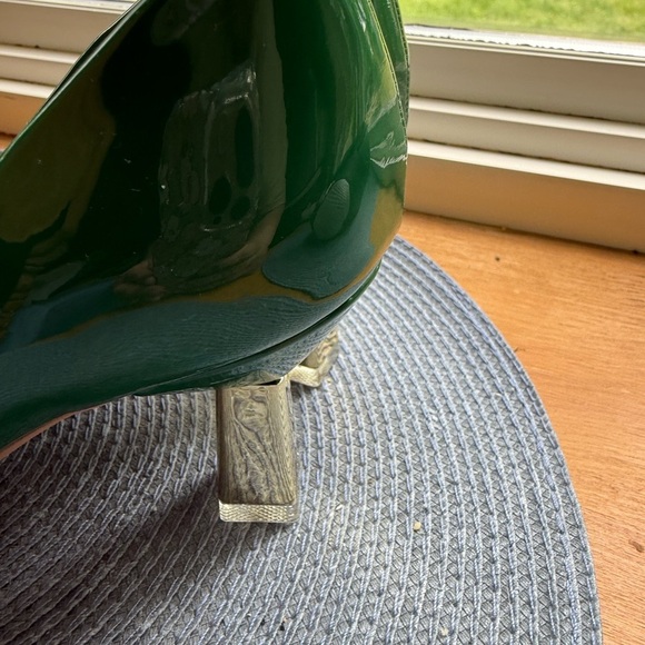 Elegant Green Bow Heels - Picture 4 of 14